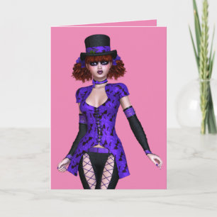EMO GOTH GIRL, NORMAL PEOPLE SCARE ME CARDS