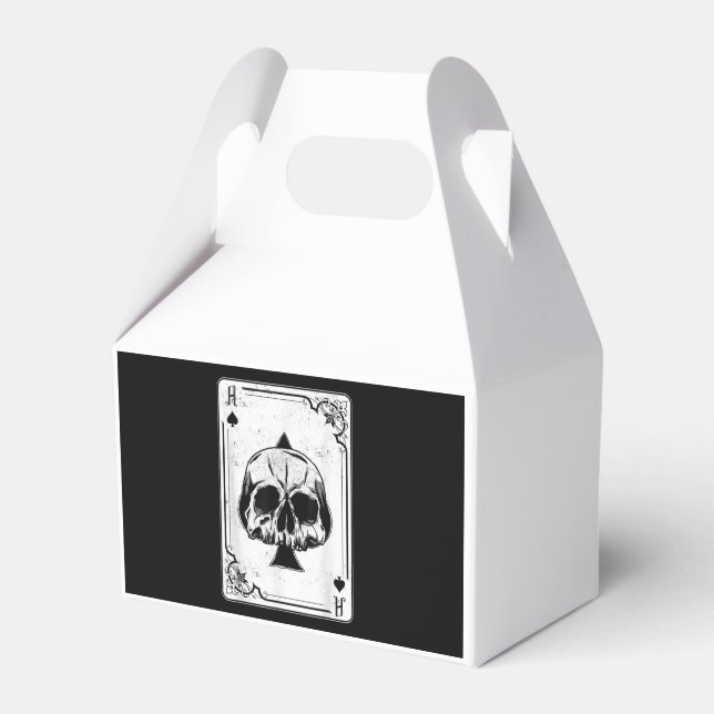 Emo Gothic And Punk Ace of Spades Poker Game Favour Box (Front Side)