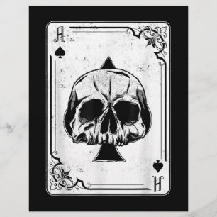Emo Gothic And Punk Ace of Spades Poker Game Flyer