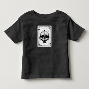 Emo Gothic And Punk Ace of Spades Poker Game Toddler T-Shirt