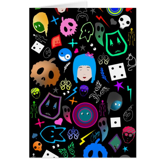 Emo Halloween pattern (Front)