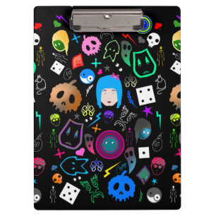 Emo Halloween pattern Clipboard