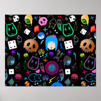 Emo Halloween pattern