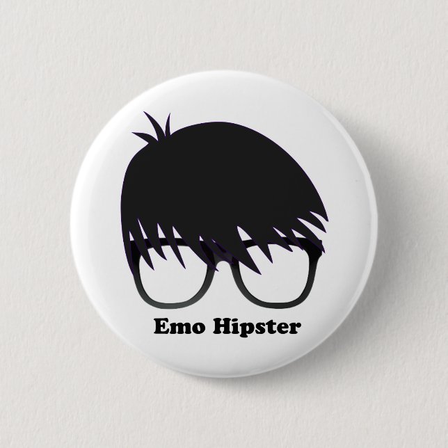 Emo Hipster 6 Cm Round Badge (Front)
