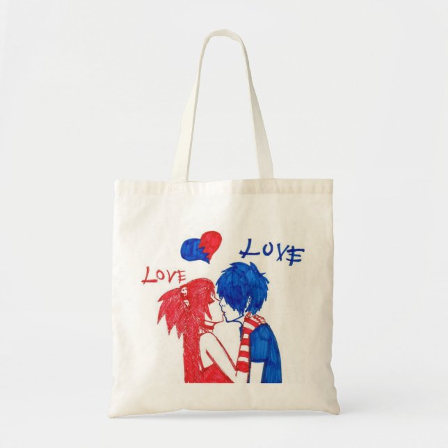 Emo Love Tote Bag (Front)