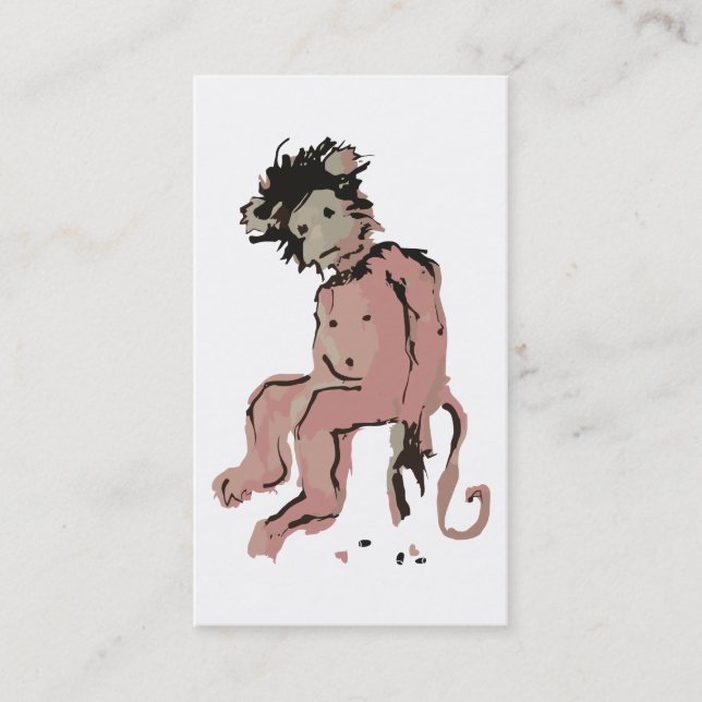 emo monkey ink business card (Front)