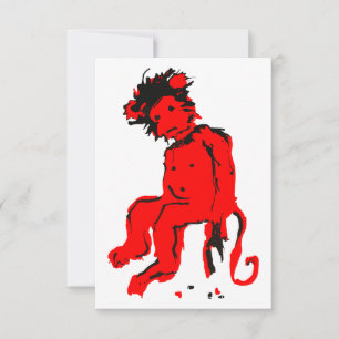emo monkey ink invitation