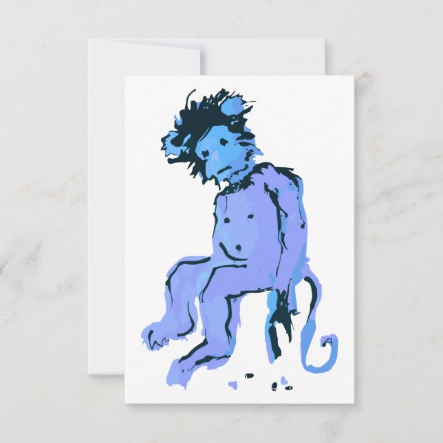 emo monkey ink invitation (Front)