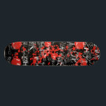 Emo Paint Skateboard Deck<br><div class="desc">Red graffiti,  paint splatter designer Deck.</div>