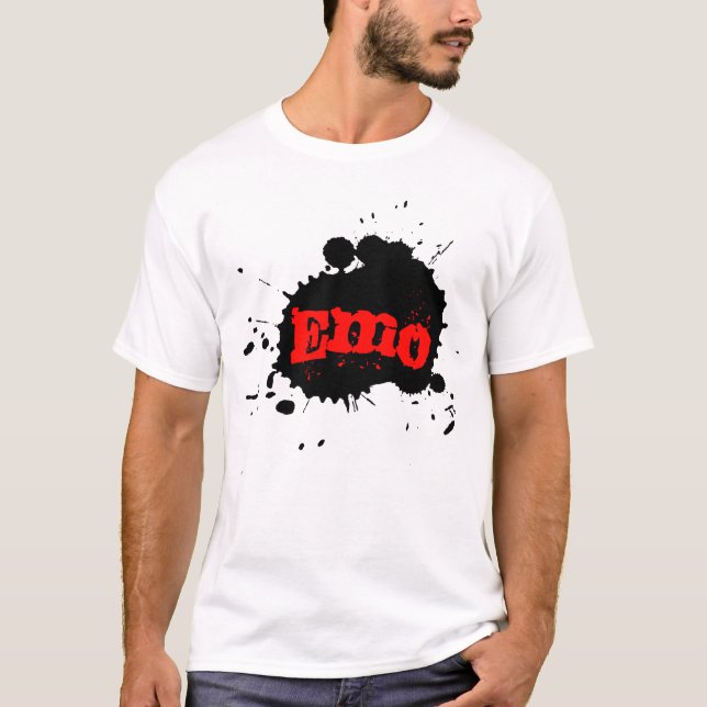 Emo Paint Splatter T-Shirt (Front)