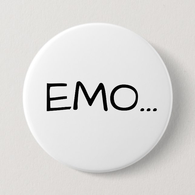 "EMO..." PIN (WHITE) (Front)