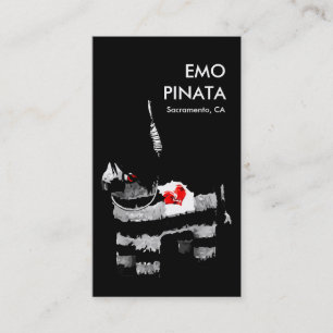 emo pinata business card