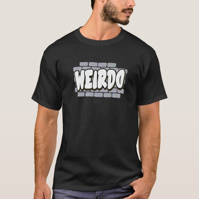 Emo Punk  2000s 00s Emo Goth Style  Weirdo T-Shirt (Front)
