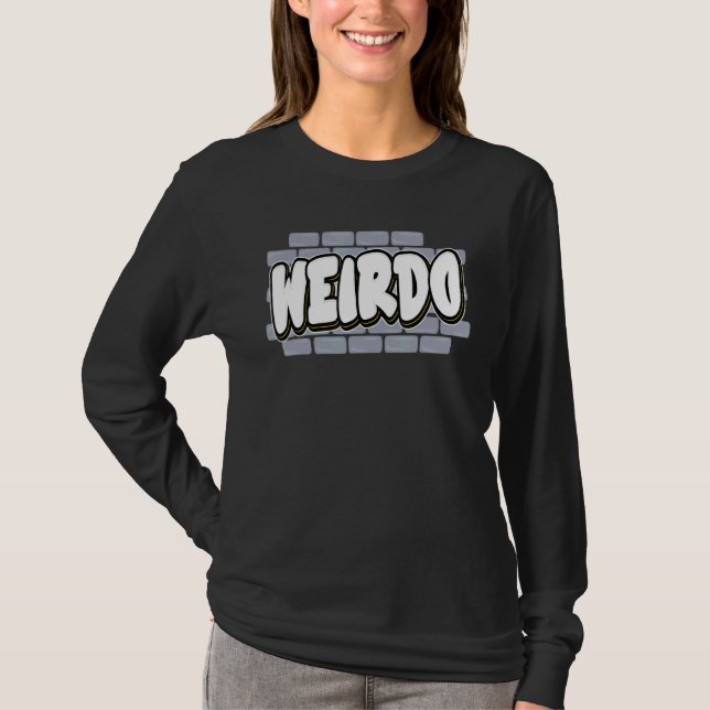 Emo Punk  2000s 00s Emo Goth Style  Weirdo T-Shirt (Front)