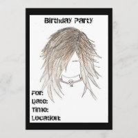 Emo Punk Birthday Invitations