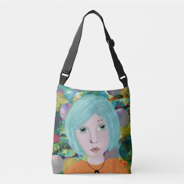 EMO PUNK GIRL ALL OVER PRINT TOTE (Front)