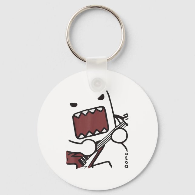 Emo Scence Guitar Domo Y2k Japanese  Key Ring (Front)