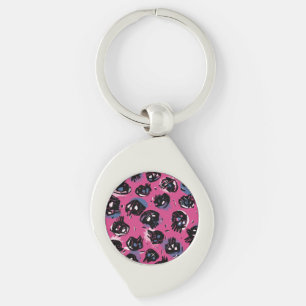 Emo scull Accessories Keychains & Lanyards
