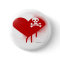 Emo Skull Heart Anti Valentines Day - Rock Grunge