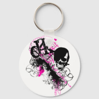 emo_skull key ring