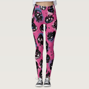 emo skull Leggings