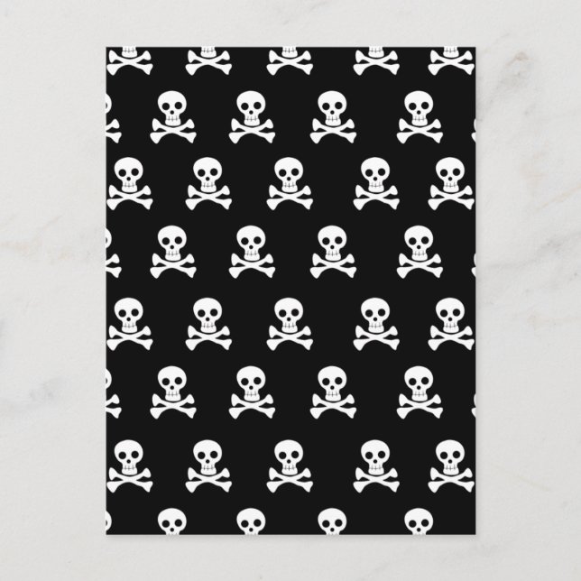 Emo Skulls - Emo Alternative Grunge Rock Punk Postcard (Front)