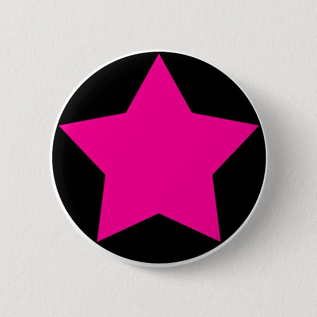 Emo Star Button (Pink) (Front)