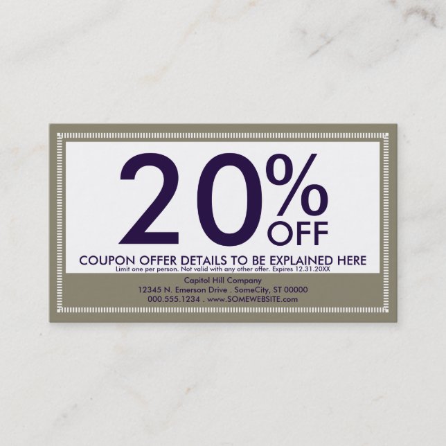 emo style coupon discount (Front)