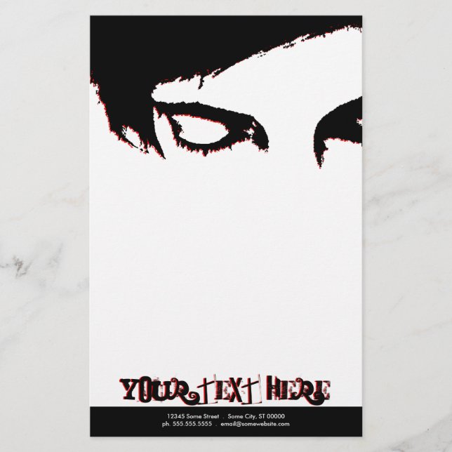 emo style stationery (Front)