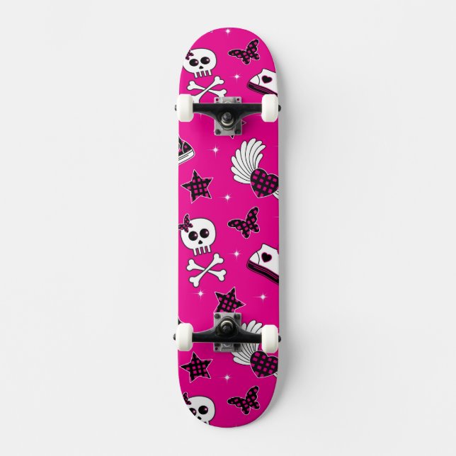 Emo Symbols Skateboard (Front)