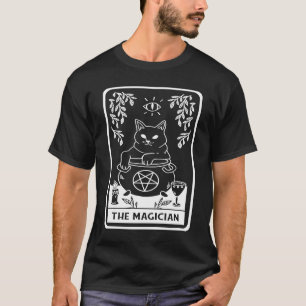 Emo Unholy Occult Goth Cat Tarot Card Dark Magic T-Shirt