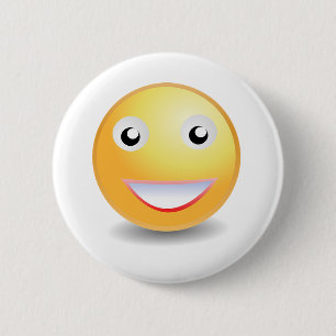 Emoji ! 6 cm round badge