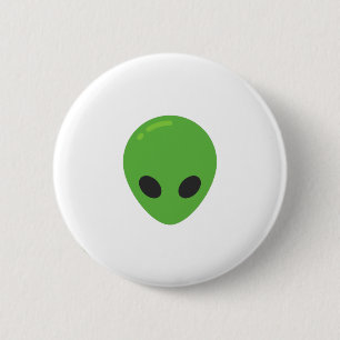 emoji aliens 6 cm round badge