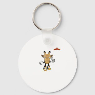 emoji animals giraffe thumb up  key ring