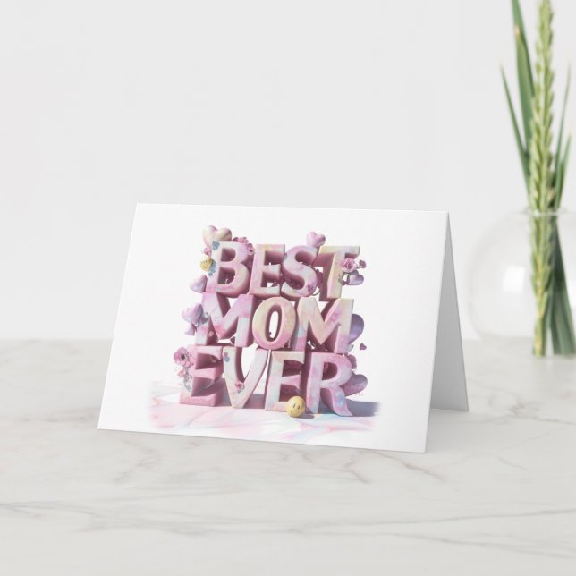 *~* Emoji AP72 Photo 3-D Fun Mother's Day Card (Front)