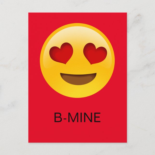 Emoji B-mine valentine's card (Front)