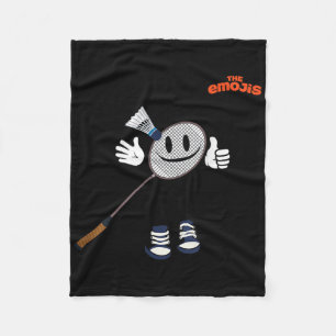 Emoji Badminton Sports Thumb Up  Fleece Blanket