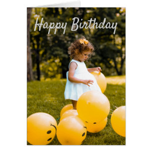 Emoji Balloons, Yellow Sunshine Birthday