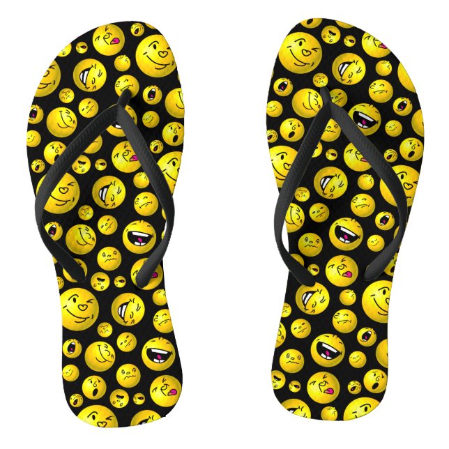 Emoji balls flip flops (Footbed)