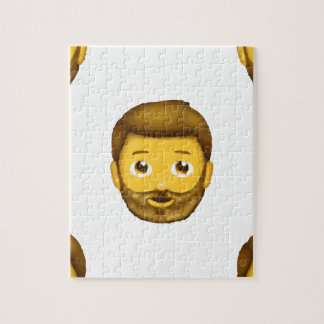 emoji bearded man jigsaw puzzle