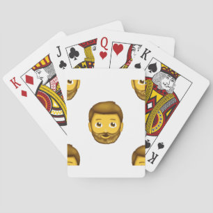 emoji bearded man playing cards