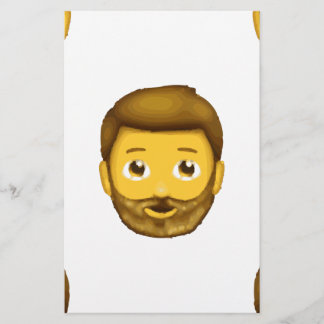emoji bearded man stationery