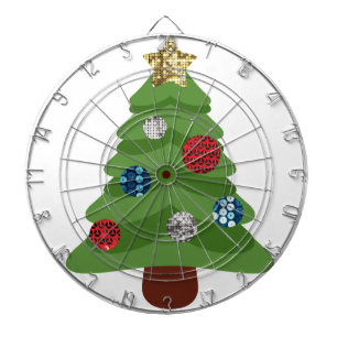 emoji christmas tree dartboard