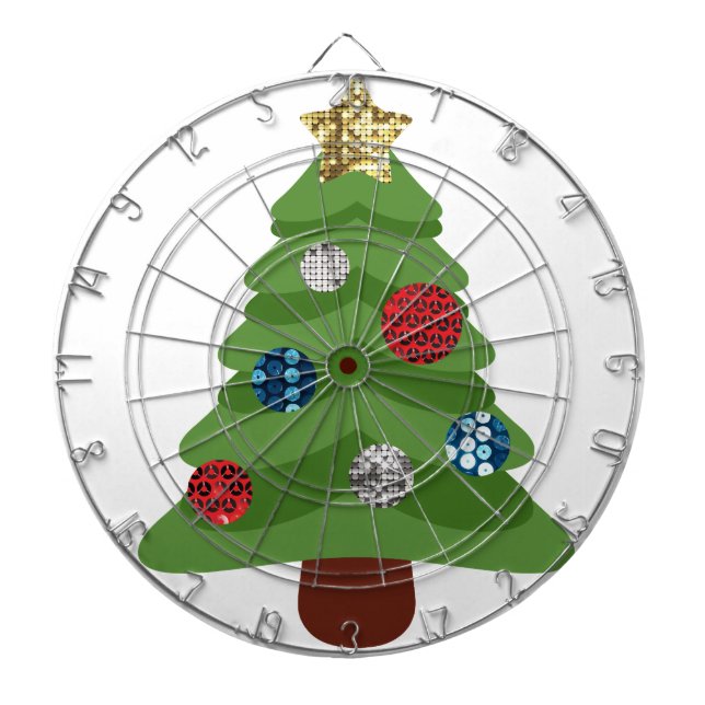 emoji christmas tree dartboard (Front)