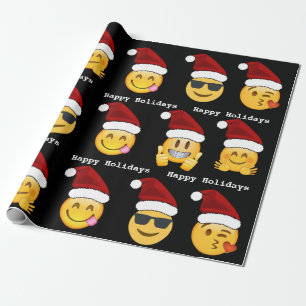 Emoji Christmas Wrapping Paper