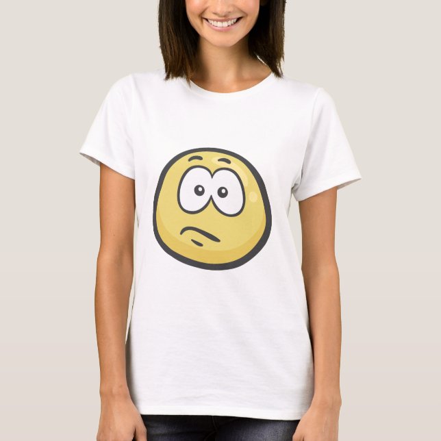 Emoji: Confused Face T-Shirt (Front)
