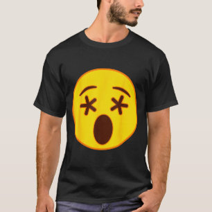 Emoji Crossed Out Eyes Yellow Smile Face  T-Shirt