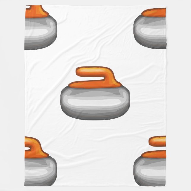 Emoji Curling Stone blanket (Front)