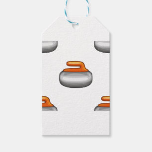 Emoji Curling Stone Gift Tags