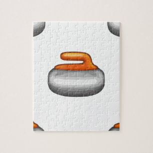 Emoji Curling Stone Jigsaw Puzzle